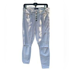 Gap Cream Button Fly Jeans